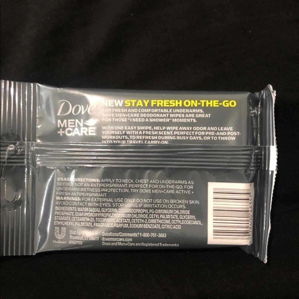 Dove Men + Care Deodorant Wipes 80 Count - Picture 3 of 4
